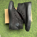 Men's Classic All-Black Canvas Sneakers