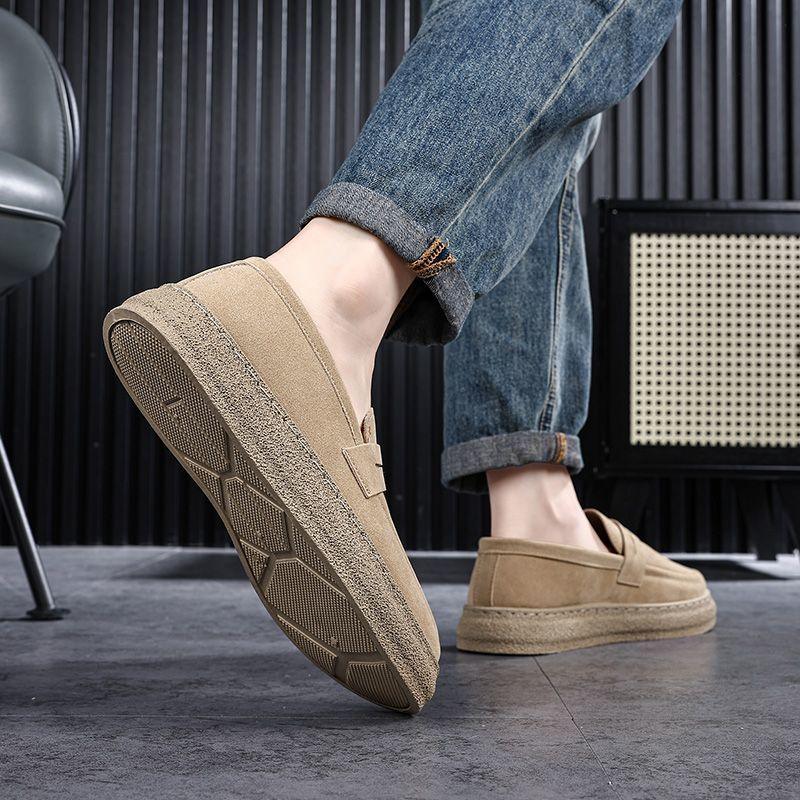 Men's Hand-Stitched Linen Loafers