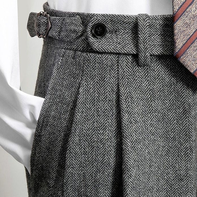 Italian Wool Trousers for Men