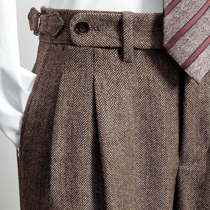 Italian Wool Trousers for Men